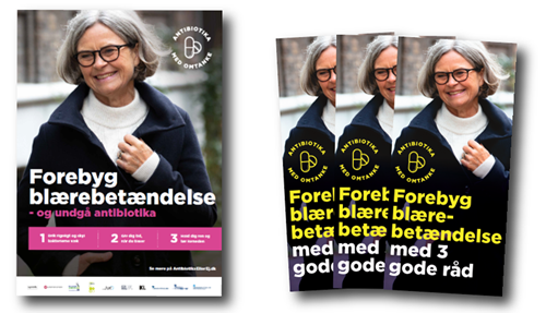 Plakaten og brochuren til den nationale antibiotikakampagne 2019